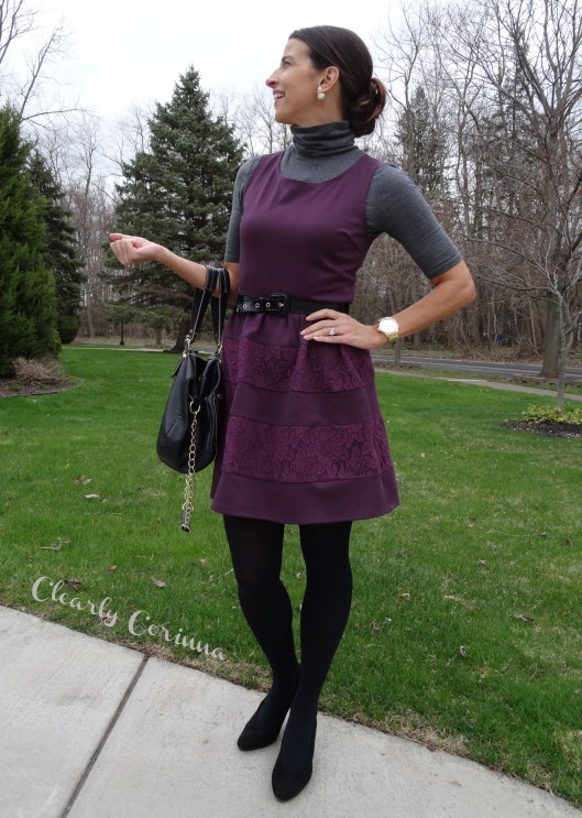 Purple Tiered lace Dress Target